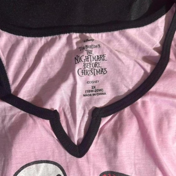 Nightmare Before Christmas True Love tank top and shorts pajama set Size XXL - Picture 2 of 4